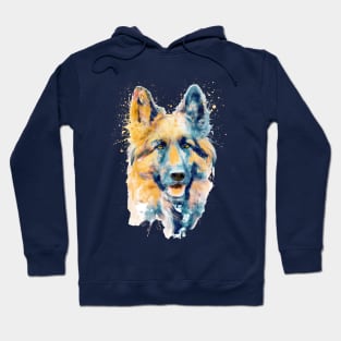 German Shepherd Dog Portrait Hoodie